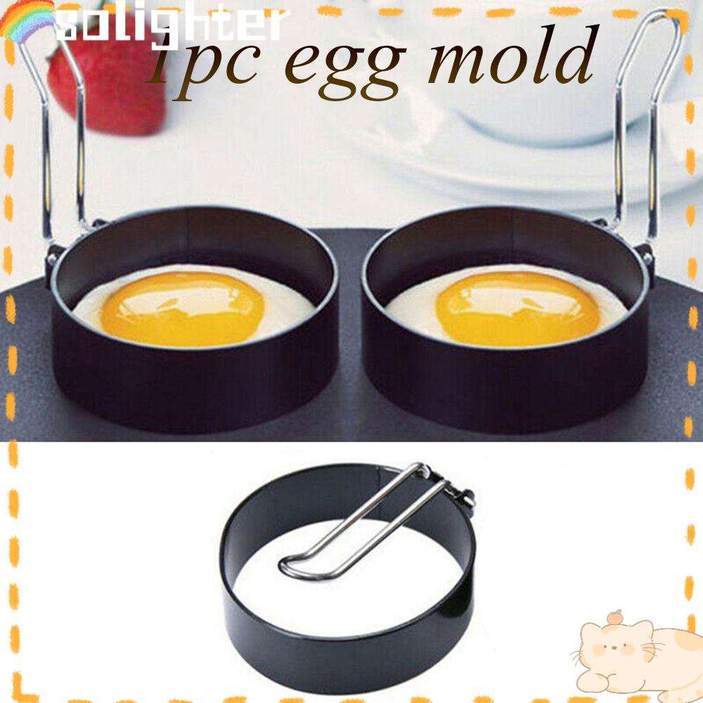 Solighter Cincin Penggorengan Telur Peralatan Dapur Pembuat Pancake Goreng Metal