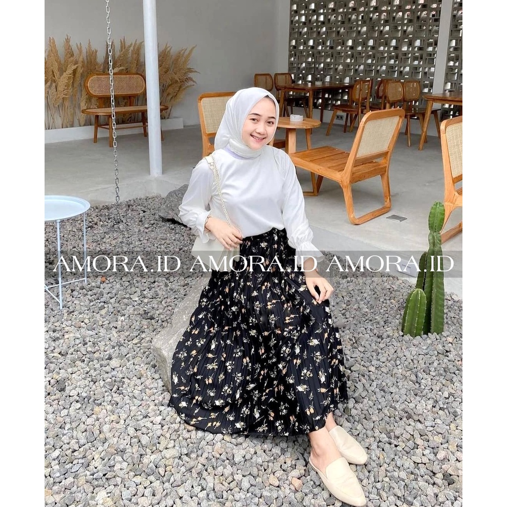 ROK PLISKET MOTIF DENIM LILY TULIP DAILY DAISY POLKADOT PREMIUM