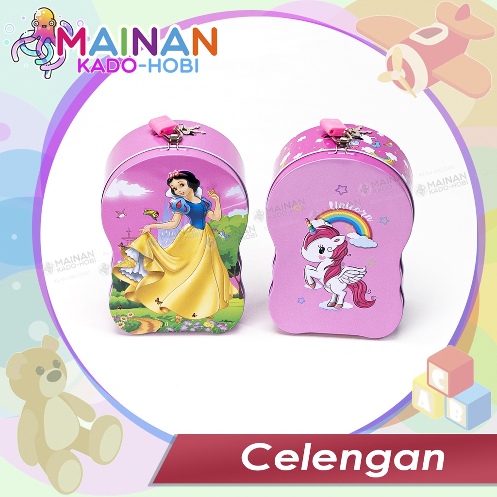 HOBI KOLEKSI CELENGAN GEMBOK ANAK KARAKTER KARTUN TEMPAT MENABUNG