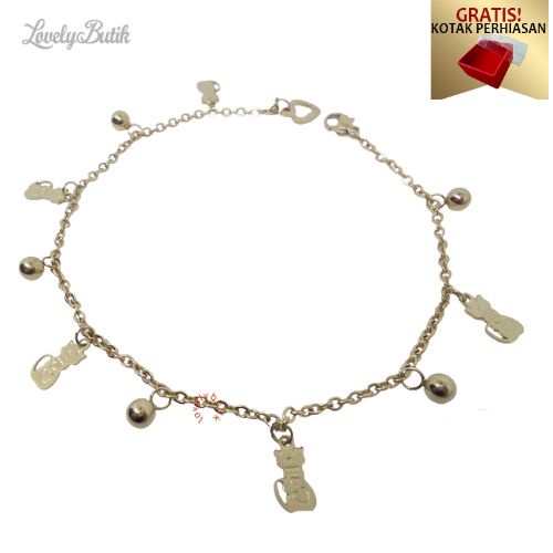 Gelang Kaki Titanium anti karat Gelang Wanita Dewasa Model Nemo New Kekinian Terbaru - Lovelybutik