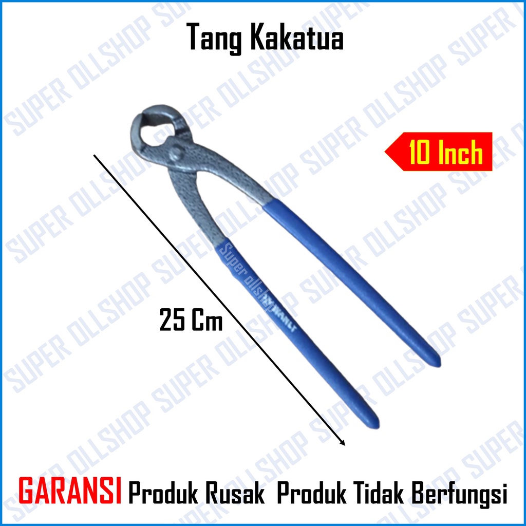 Tang Gegep 9 Inch Kakatua Catut Potong Kawat / Tang Kakaktua Betet Tower Pincer Blister 10 Inch