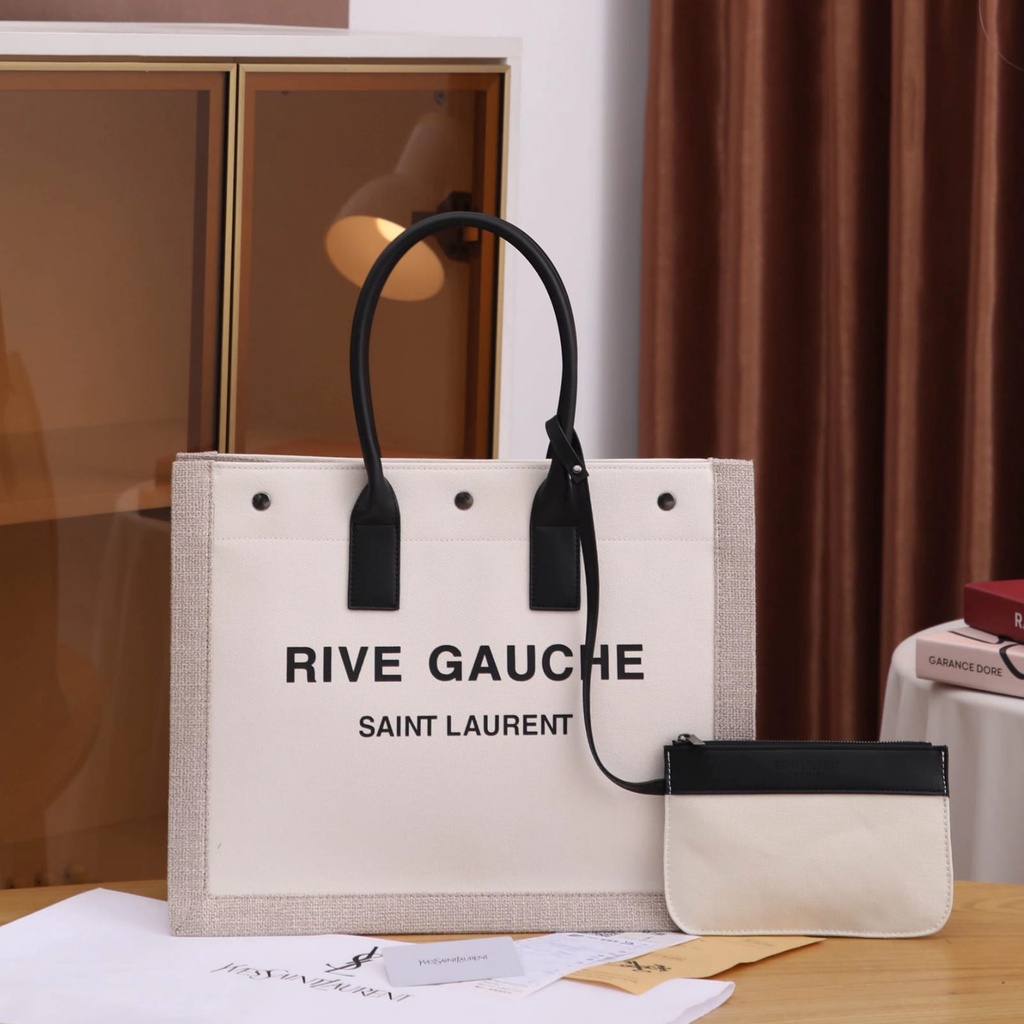 Tas Totebag Wanita Impor Fashion Shopping Tote Bag Set Pouch Import YSL 4990/91 KV