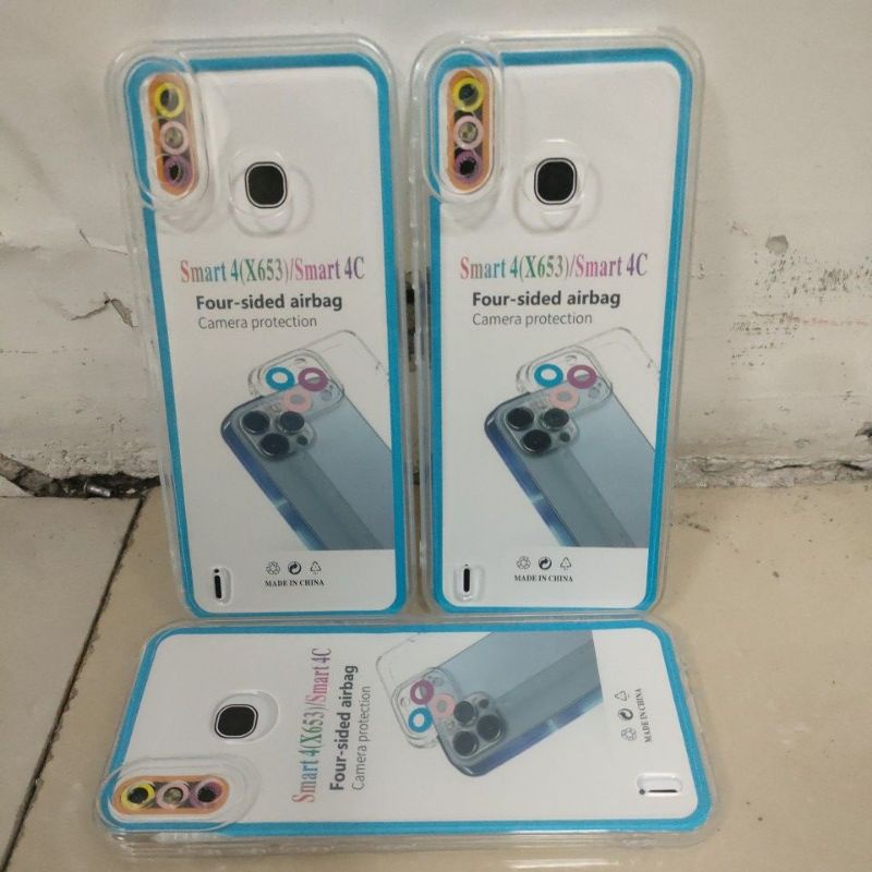 Softcase case slikon kondom bening type Hp INFINIX SMART 5/SMART 6/HOT 8/8 LITE/HOT 12/HOT 10 PLAY/HOT 11 PLAY/HOT 12 PLAY/HOT 11/SMART 6 NFC/SMART 4/HOT 10/HOT 9 PLAY clear bag SPACE TPU pelindung camera kamera