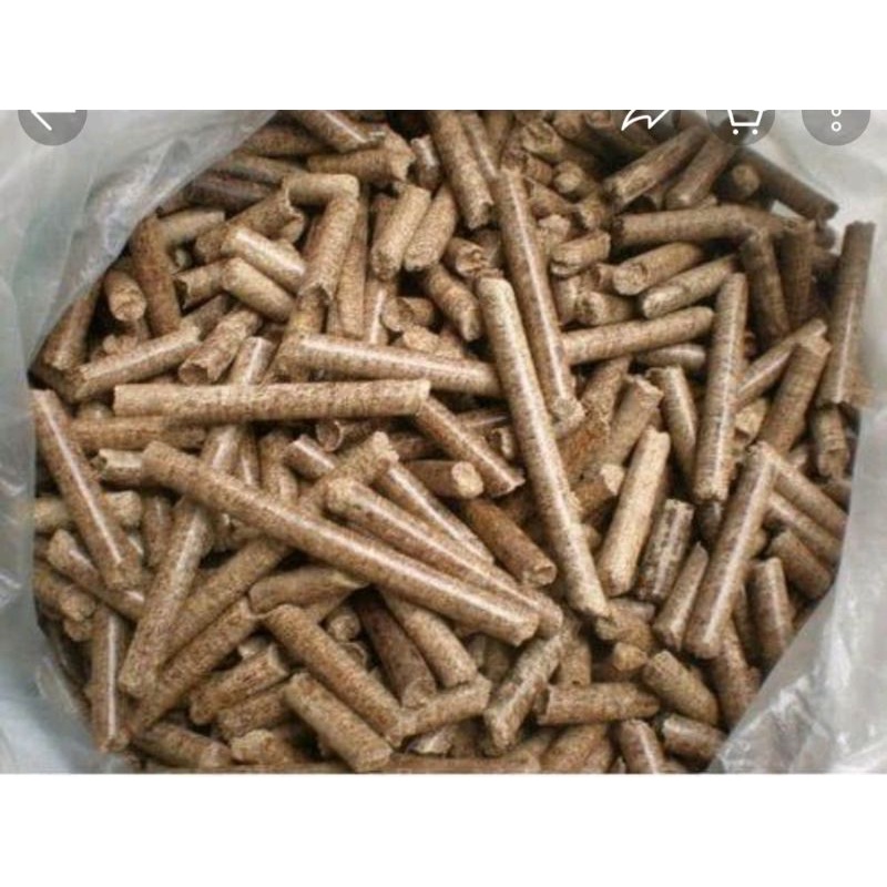 WOOD PELLET PELET KAYU LOKAL alas kandang pasir kucing kelinci hamster 1kg