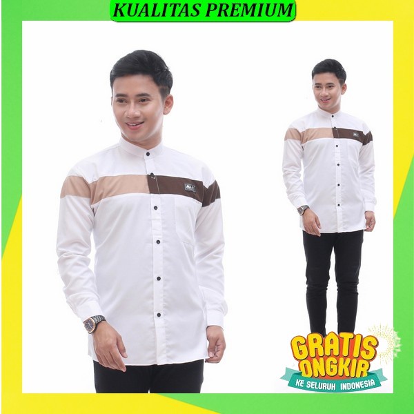 Ready Cod Kemeja Koko Lengan Panjang Harley Kemeja Koko Pria Lengan Panjang Kemko Harley Baju Koko K