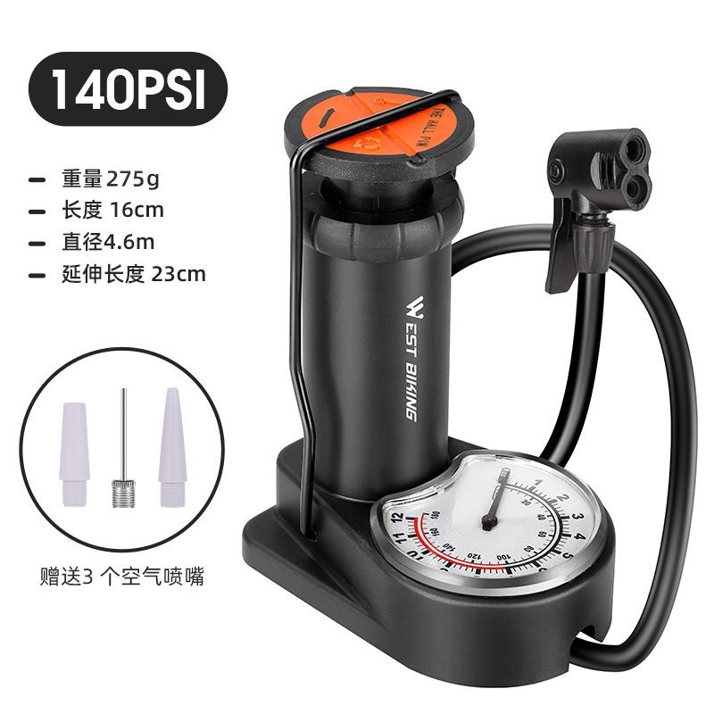 POMPA WEST BIKING FLOOR PUMP MINI FOOT PUMP HIGH PRESSURE 140PSI SEPEDA LIPAT ROADBIKE  MOTOR MOBIL BOLA