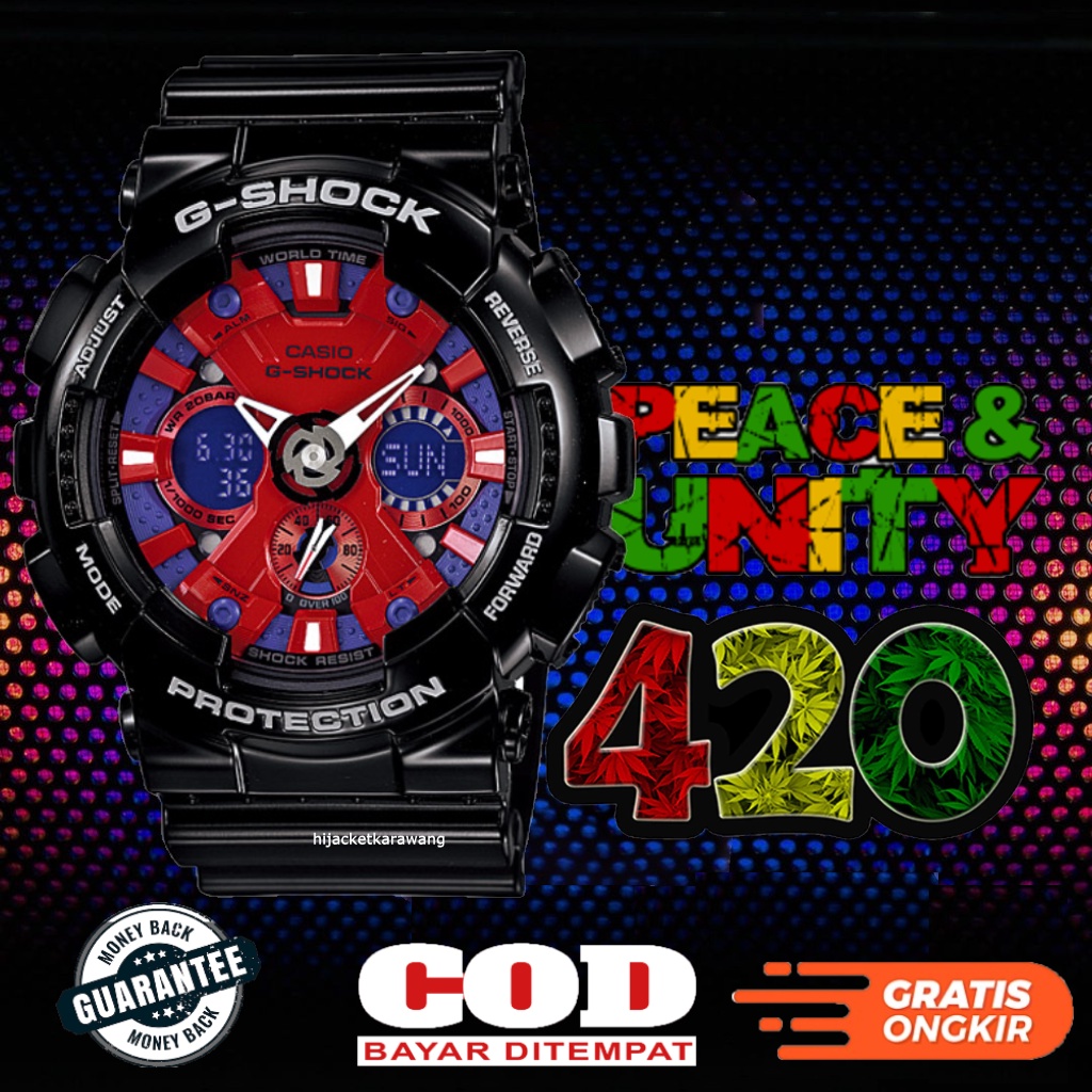 Jam Tangan Casio G-Shock GA120 Spiderman Series Limited Stock