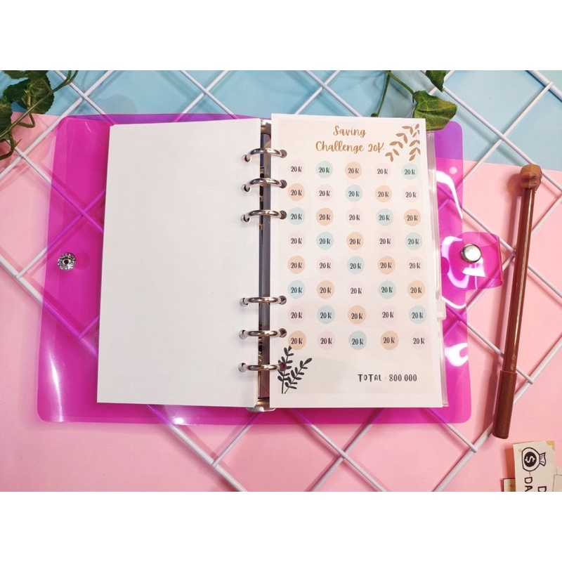 

Terlaris ✨ - Binder A6 Sinking Funds Budgeting Keuangan Saving Challenge Daily Cashflow Planner Agenda Buku Jurnal Journaling Zipper Pocket ATK Bolpoin3.1.23