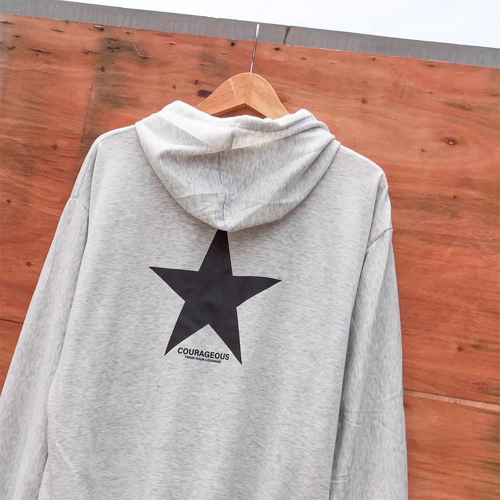 Hoodie Oversize Courageous Star - Korean Style Sweatshirt Oversize XXXL Hoodie Wanita Dan Pria