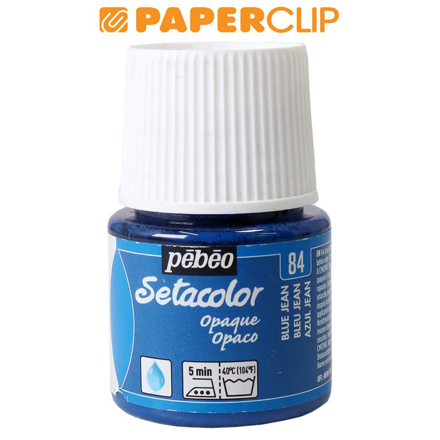 

PEBEO SETACOLOR OPAQUE FABRIC PAINT MATT 45ML 295-084 BLUE JEAN