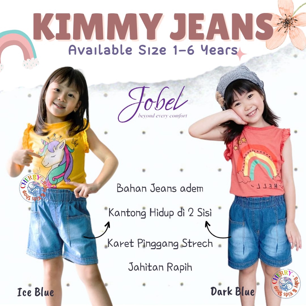 Jobel Kimmy Jeans 1-6 Tahun Short Jeans Anak Perempuan CBKS