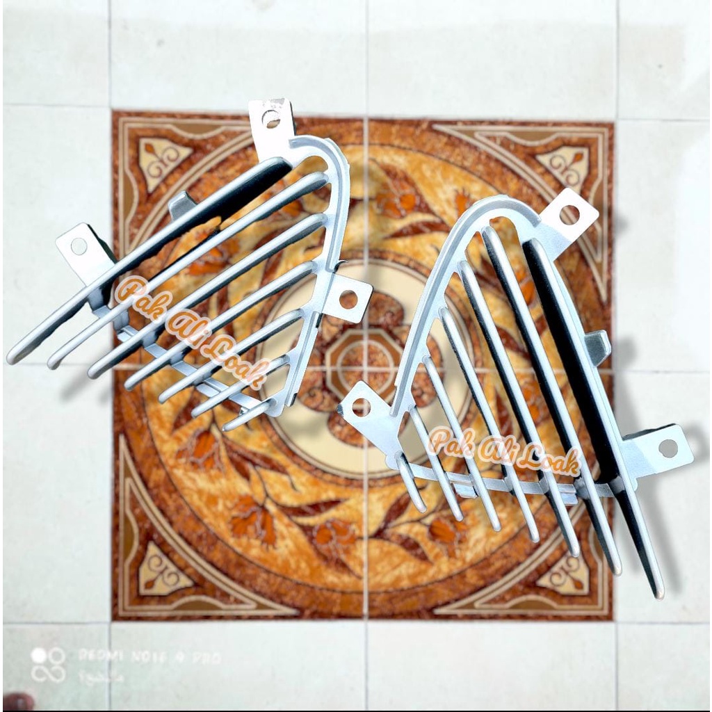 Cover sirip angin sayap tebeng supra x 125 lama old silver