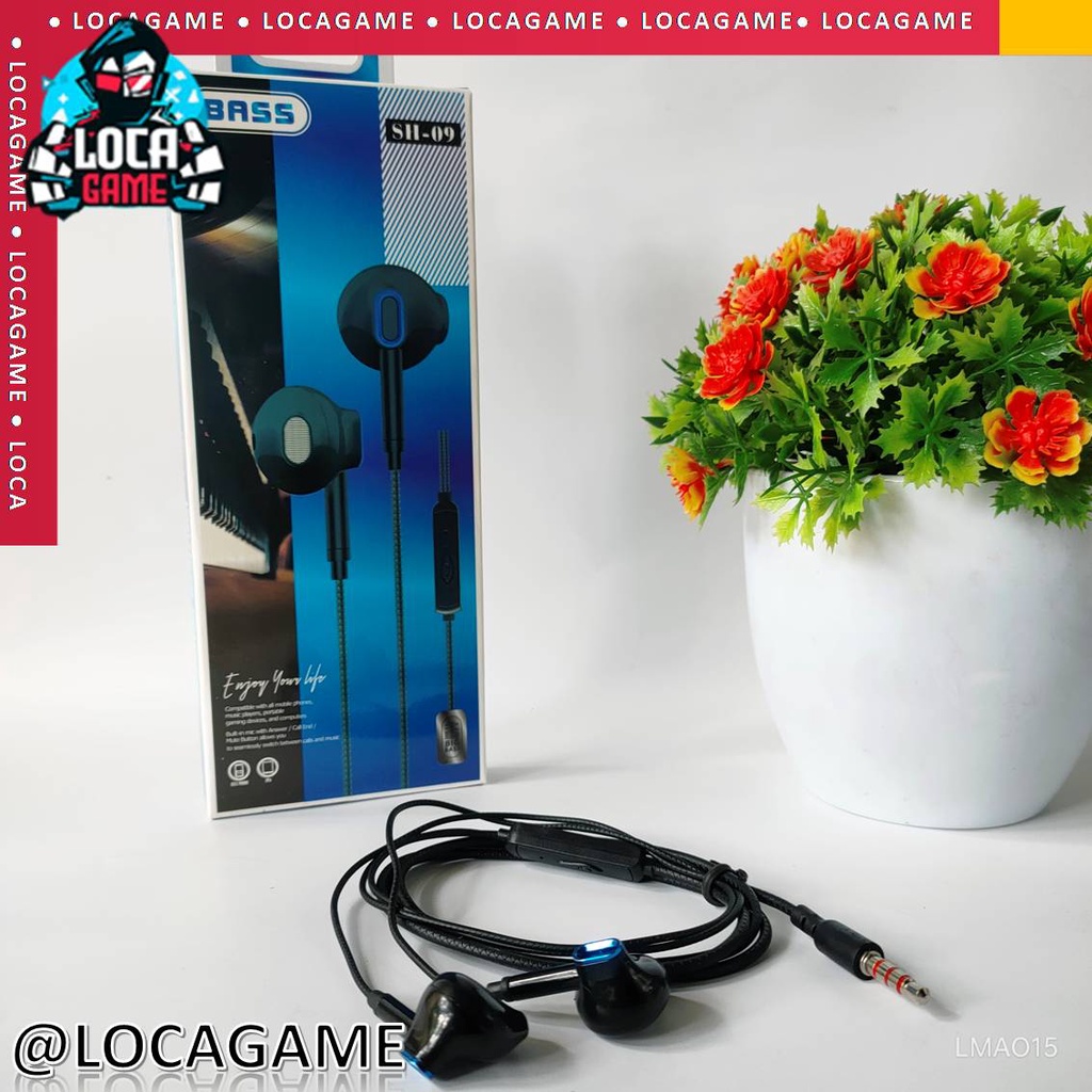 HEADSET | HANDSFREE | HF BASS STEREO EARPHONE SH-09