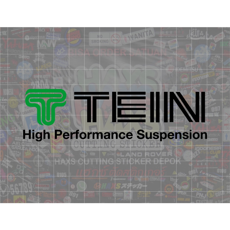 Cutting Sticker Tein Suspension Ukuran 12 Cm Untuk Mobil Motor