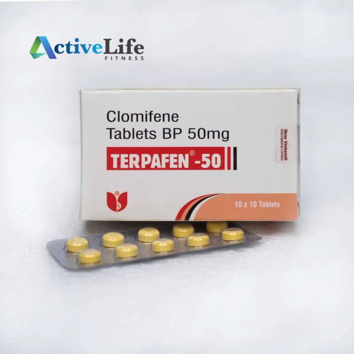 Clomid Terpafen 50mg Shree Venkatesh PCT - Eceran 10 tab