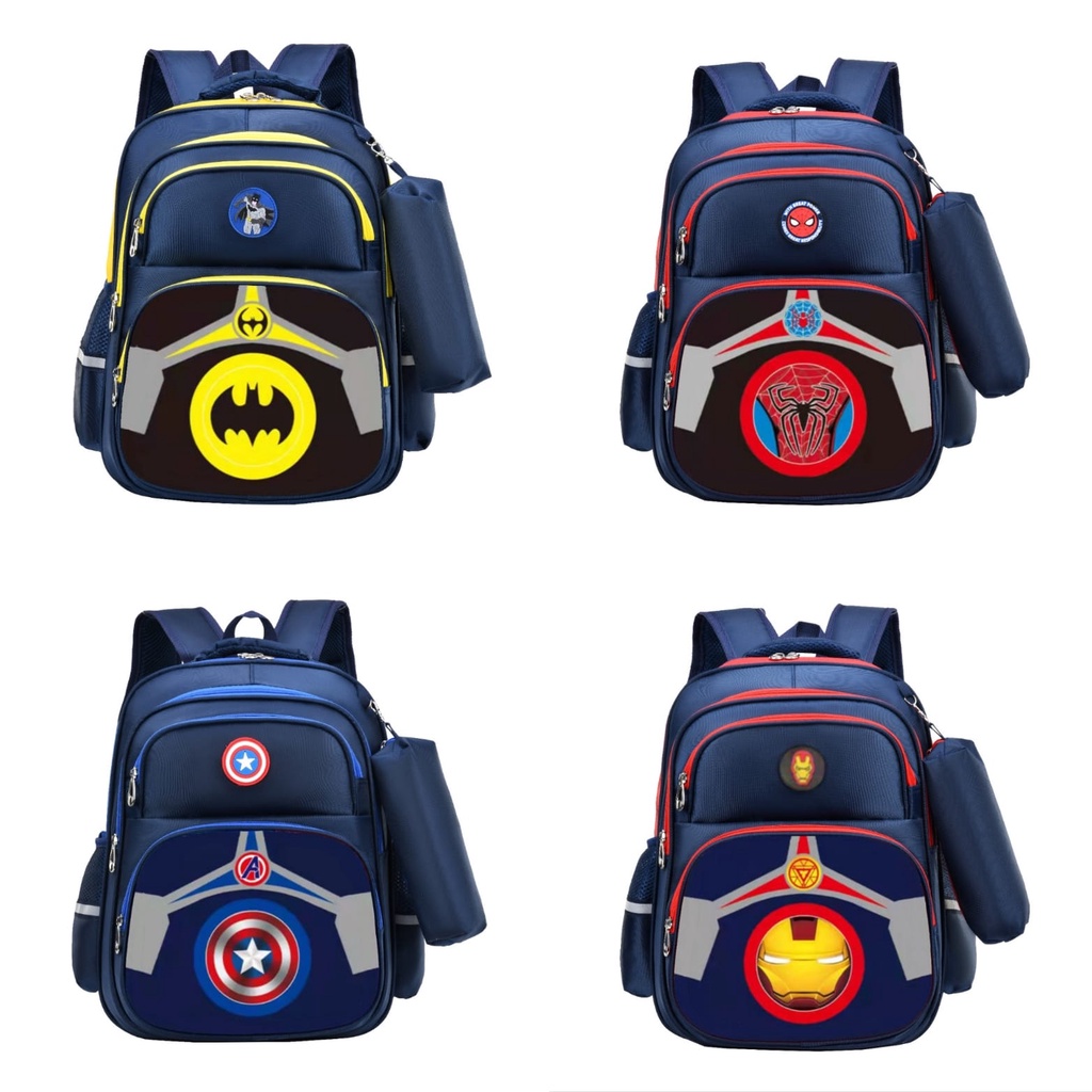 TAS RANSEL ANAK SEKOLAH SD IMPORT FREE TEMPAT PENSIL UNTUK ANAK PEREMPUAN LAKI-LAKI 00480