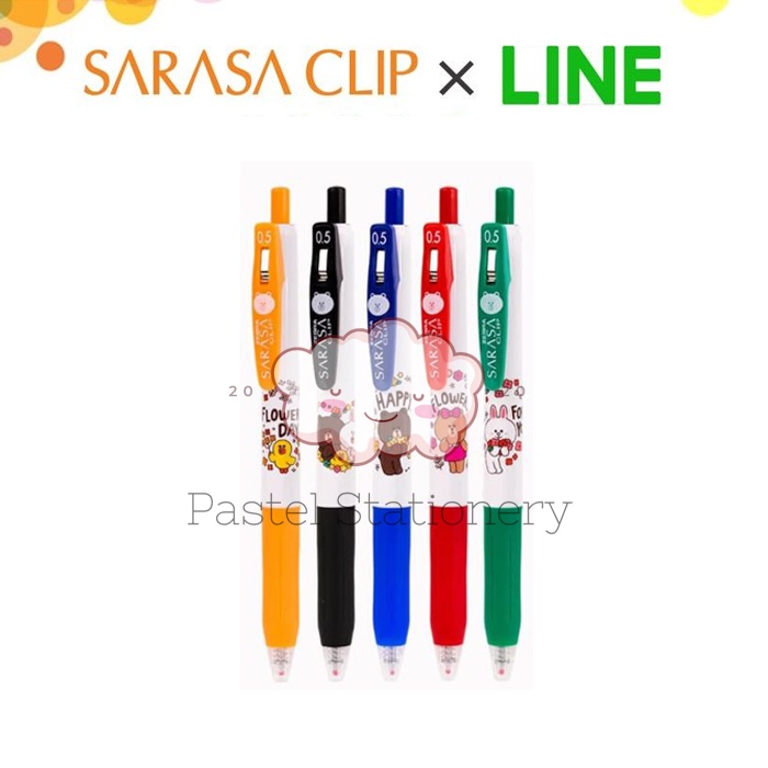 

Zebra Pulpen Gel Sarasa Clip Line Friends New Flower Series 0.5mm