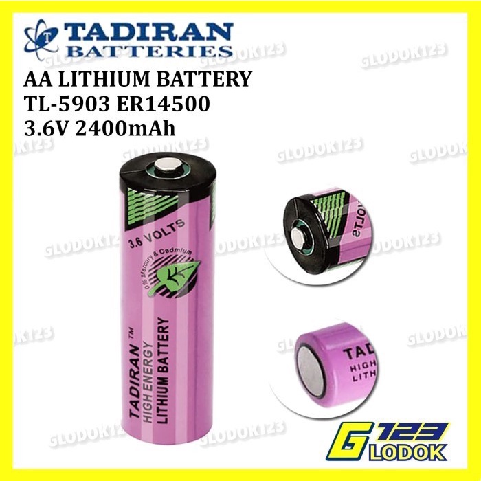 Battery Baterai Lithium Tadiran PLC ER14500 TL5903 SL360 3.6V AA Ori