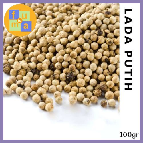 Biji Lada Putih Utuh 100gr / Merica / Rempah / bumbu dapur