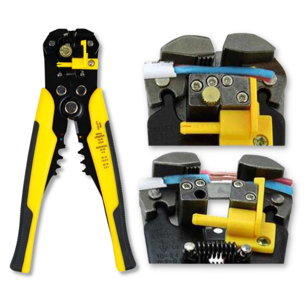 TANG POTONG KABEL MULTIFUNGSI AUTOMATIC WIRE SRTIPPER CRIMPER CUTTER PLIERS