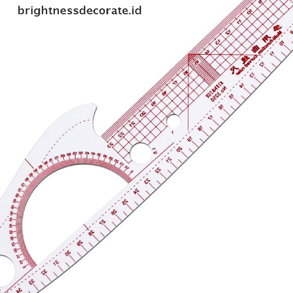 [Birth] Penggaris Jahitan French Curve Plastik Multi Fungsi Penggaris Kurva Mudah Untuk Knitters [ID]