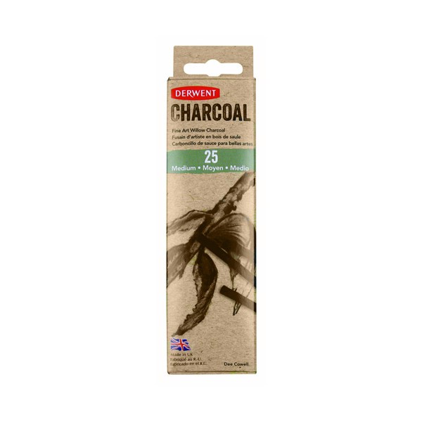 

Charcoal Derwent Willow Charcoal Medium (25)