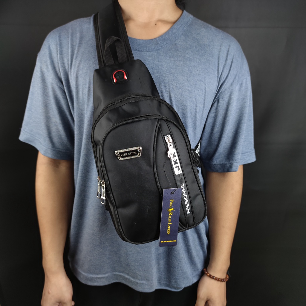 Slingbag Pria Bahan Nilon Merk Polo Amstar Terbaru Murah Berkualitas tas Pria Tas Selempang