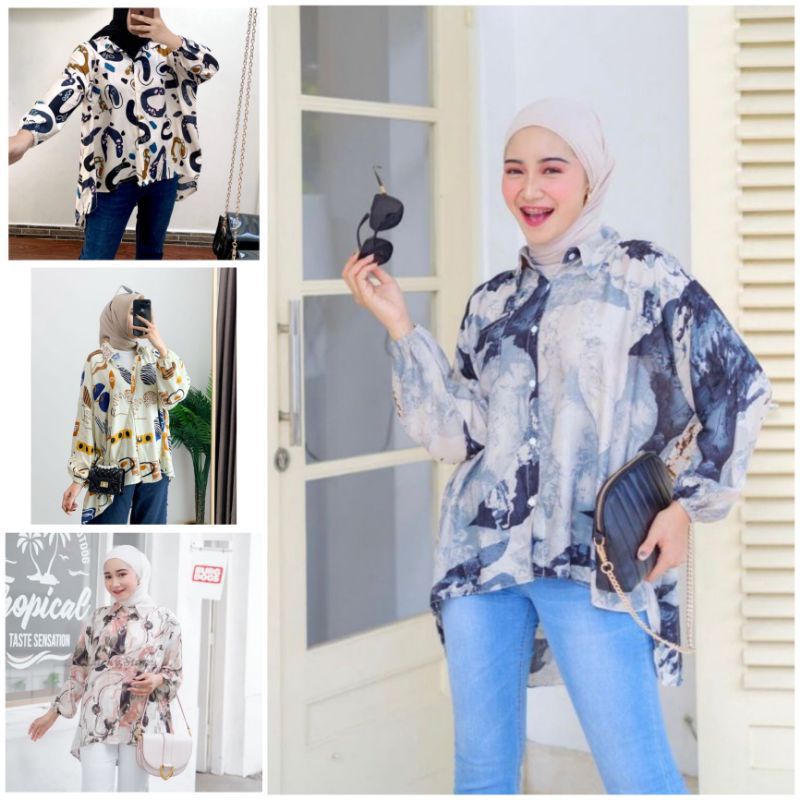 bisa cod Kemeja wanita oversize rayon viscose fit xxl