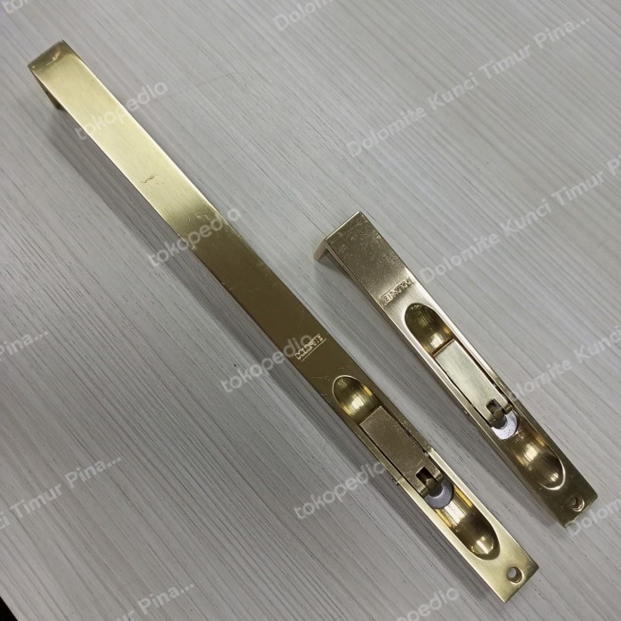 Grendel Flush Bolt Grendel Tanam Kuning Gold 6 + 12 Inch Dolomite