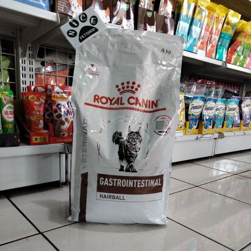 Royal Canin GASTROINTESTINAL Hairball 4KG Makanan Kucing Rc Gastro Intestinal fres Pack 4kg