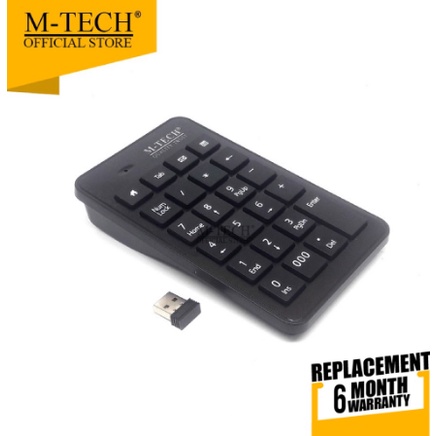 M Tech Keyboard Numeric Wireless USB 2.4GHz - Keypad Numerik Wireless