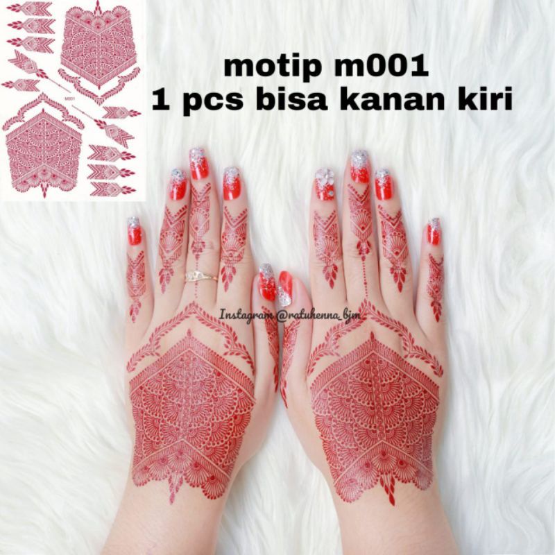 Henna tempel/Henna instan/tato henna temporer/Henna tempel wedding