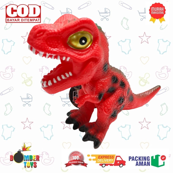 MAINAN ANAK DINO DINOSAURUS KARET BUNYI BAHAN TERBAIK IMPORT KOLEKSI