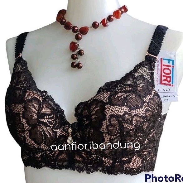 PROMO - FIORI Bra GUENDA 02 BLACK | Bra Kawat Busa Tipis | Push Up Bra |  Bra Kait 3