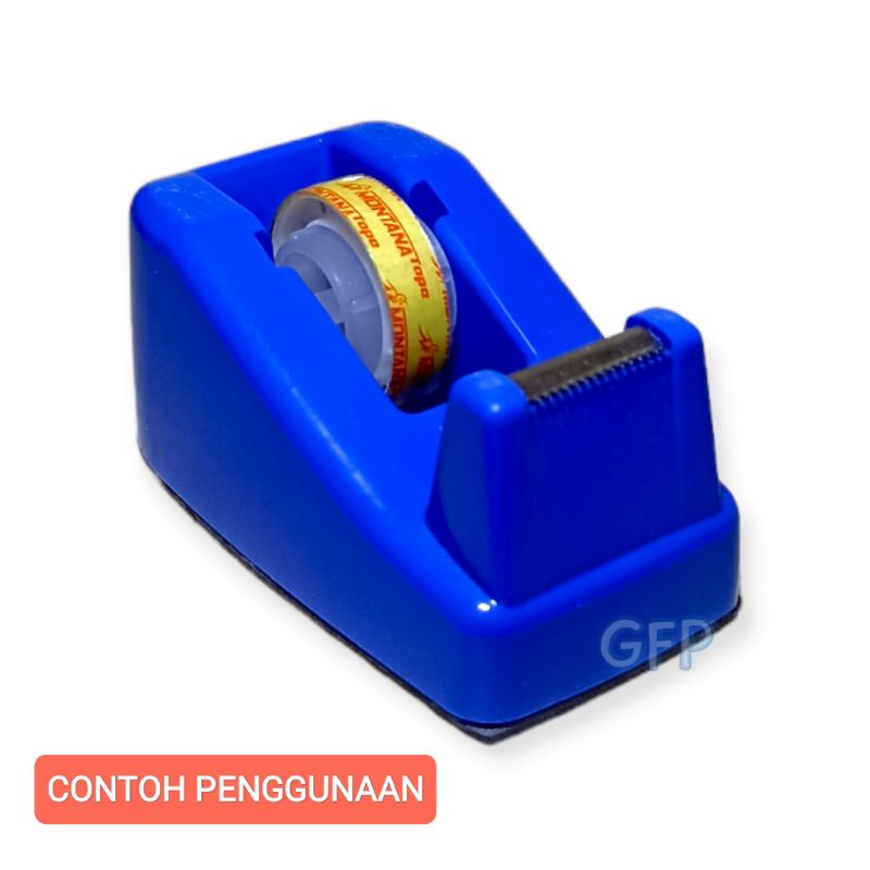 Tape Dispenser Selotip Kecil Lion No. 20 Mini - Tempat Solasi Cutter Bantu Potong Lakban Mini