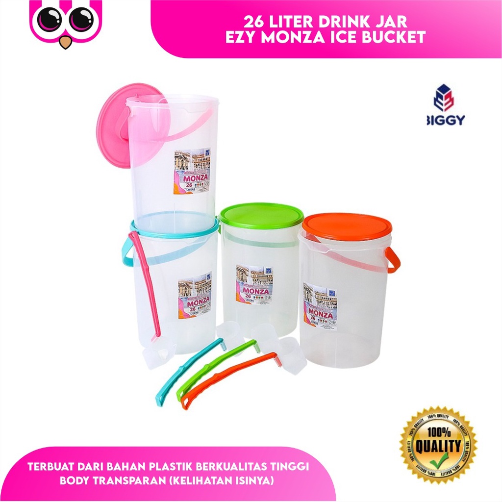 26 LITER DRINK JAR EZY MONZA ICE BUCKET / WADAH PENYIMPANAN MINUMAN SERBAGUNA