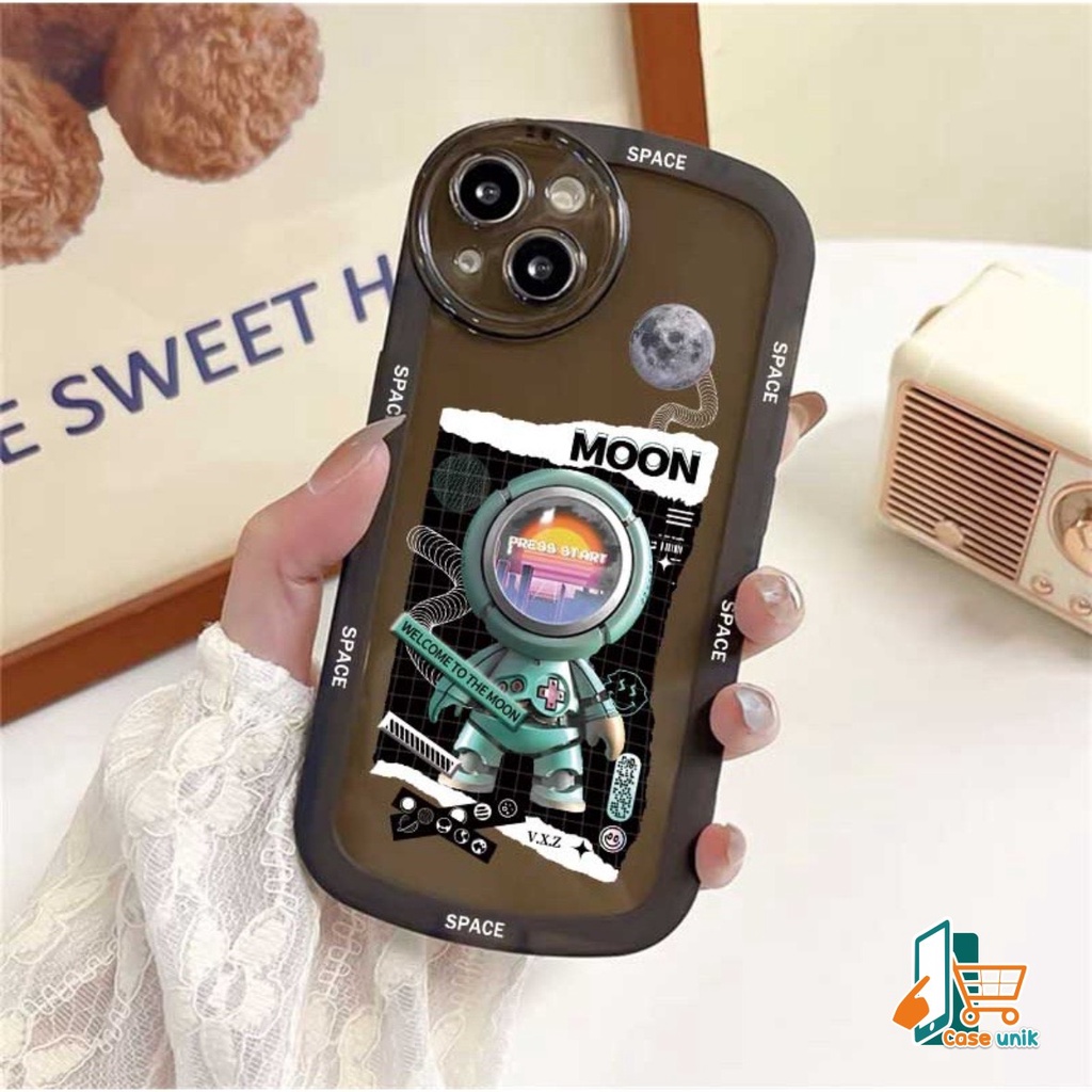 SS135 SOFTCASE MOTIF SPACE MOON FOR OPPO A71 A74 A95 A83 F1S A59 F5 YOUTH F7 PRO F11 PRO RENO 9 5G 9 PRO 5G 4F F17 PRO 5 5F F19 PRO 7 8 8Z 7Z CS5202