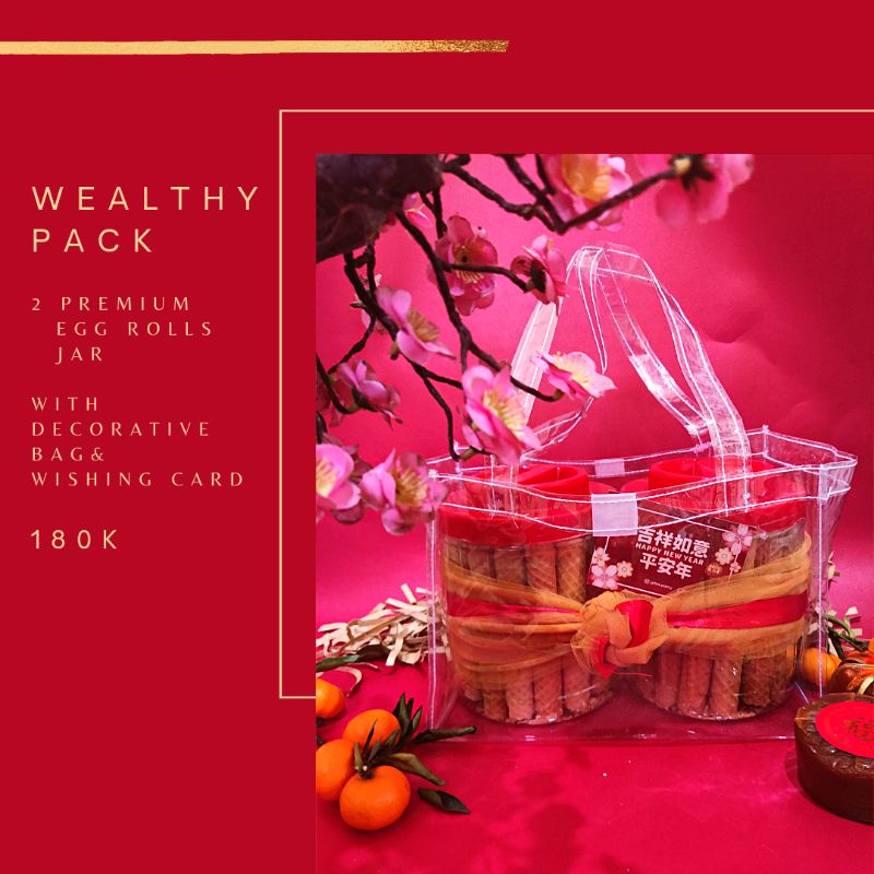 

Wealthy Pack | Eggrolls | Hampers Imlek | Hampers Box | Kue Kering | Parcel Imlek | Hampers CNY
