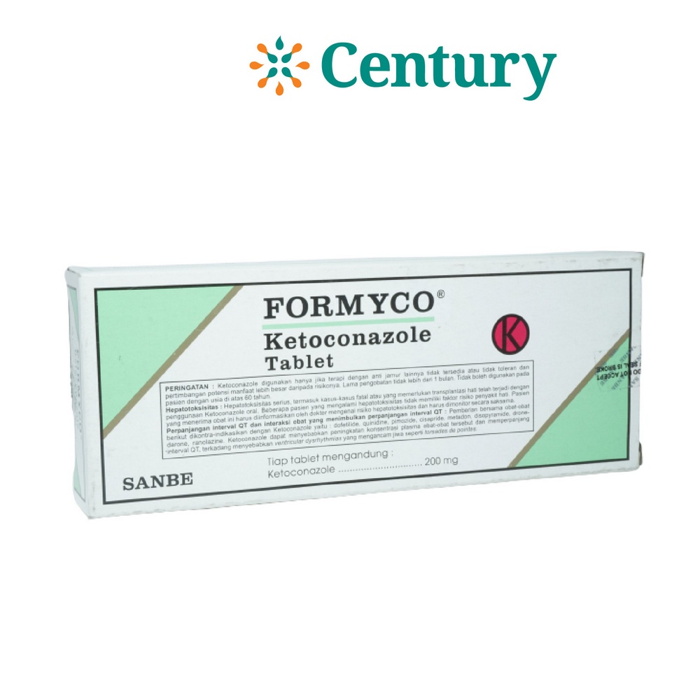 FORMYCO 200 MG 10 TABLET / KETOCONAZOLE/ANTI JAMUR / OBAT KULIT/PANU