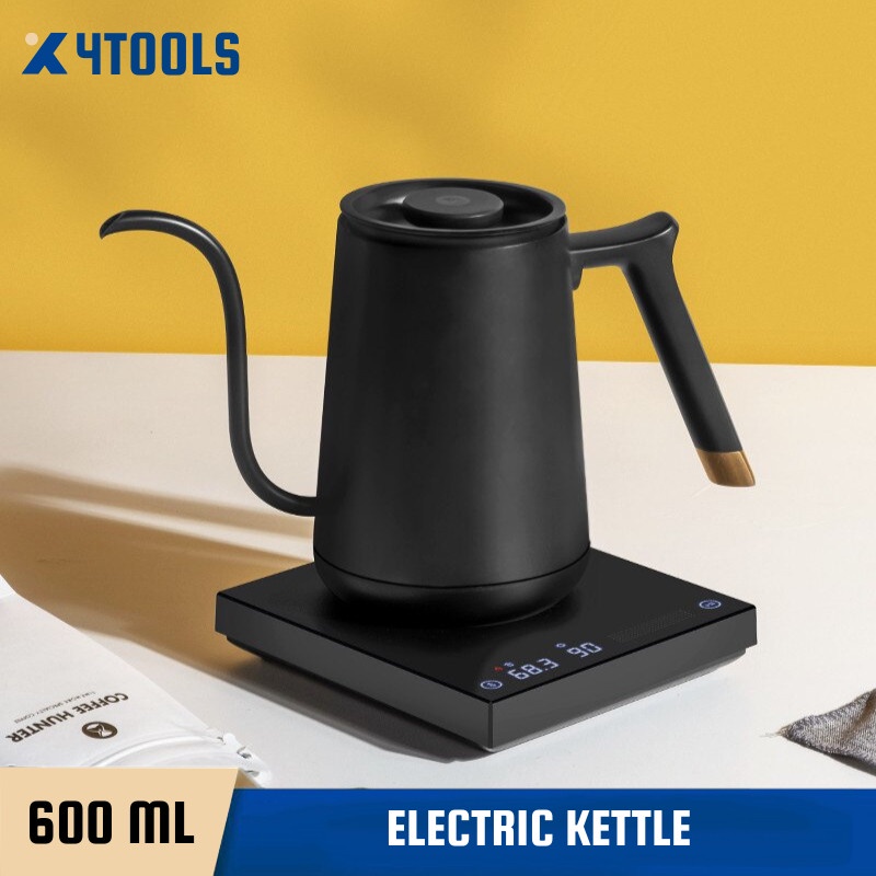 Electric Kettle Teko Listrik Elektrik Leher Angsa Suhu Adjustable - Hitam