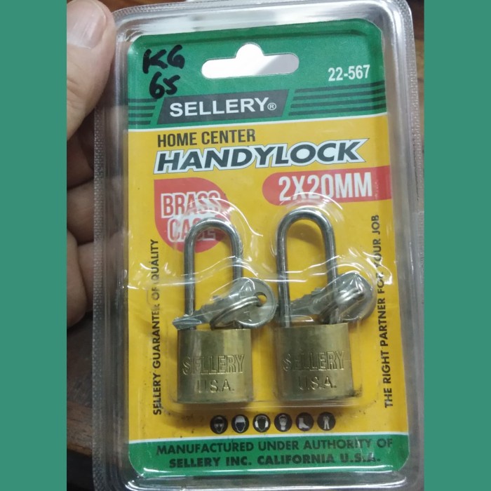 Gembok Gembok 20 Mm Panjang Master Isi 2 Sellery 22-567