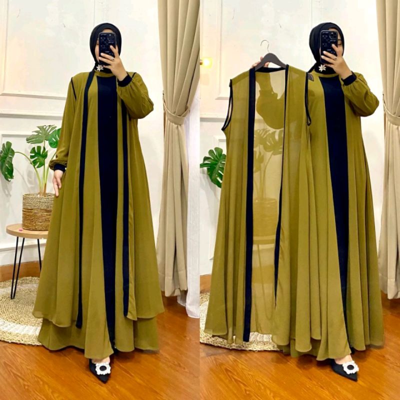 Nesya dress gamis outer