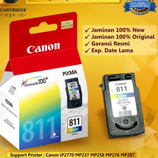 Terbaru[KI3]-Cartridge Tinta Canon CL811 Color Original CL 811 Colour Katrid CL-811 Warna Printer IP