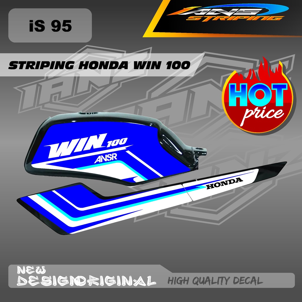 STPING DECAL BODY WIN100 CUSTOM BAHAN HOLOGRAM / NON HOLOGRAM BERKUALITAS IS95