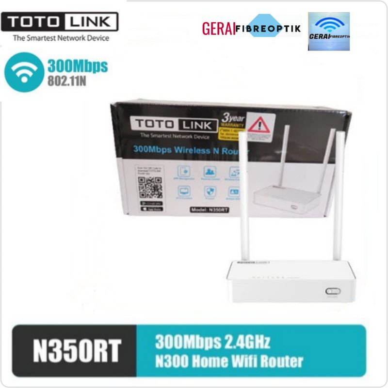 Totolink N350RT Wireless Router 300 Mbps Supported IPTV (Totolink)