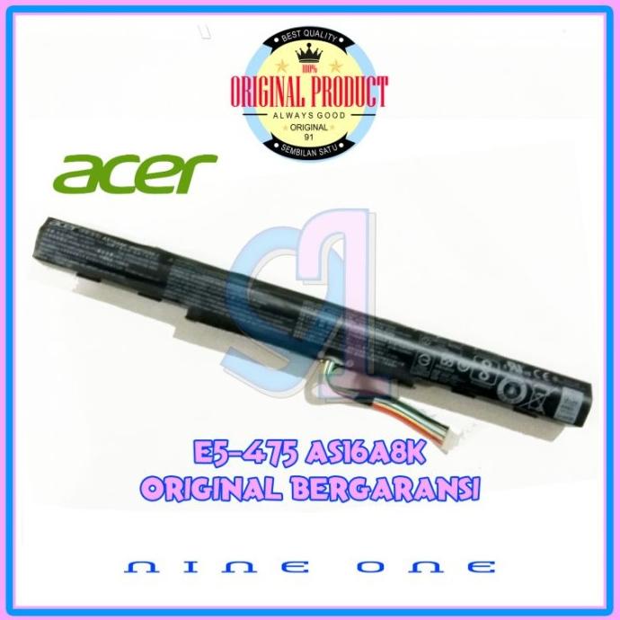 ORIGINAL Baterai Battery Laptop Acer Aspire E5-476G E5-475G AS16A8K