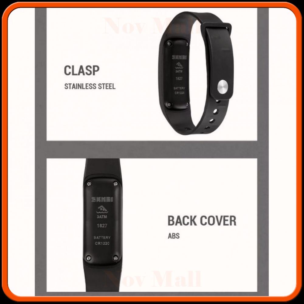 SKMEI Jam Tangan Digital LED Touchscreen Display Waterproof Watch - 1827