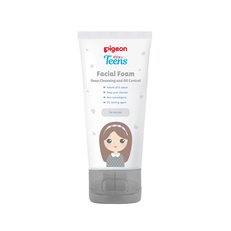 Pigeon Teens Facial Foam Deep Cleansing &amp; Oil Control Sabun Muka Remaja 40g