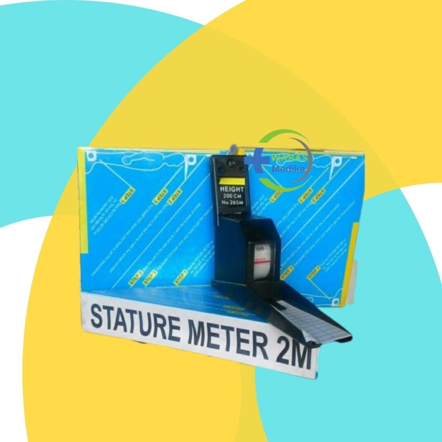 Alat ukur tinggi badan / alat ukur tinggi badan tempel / statur meter