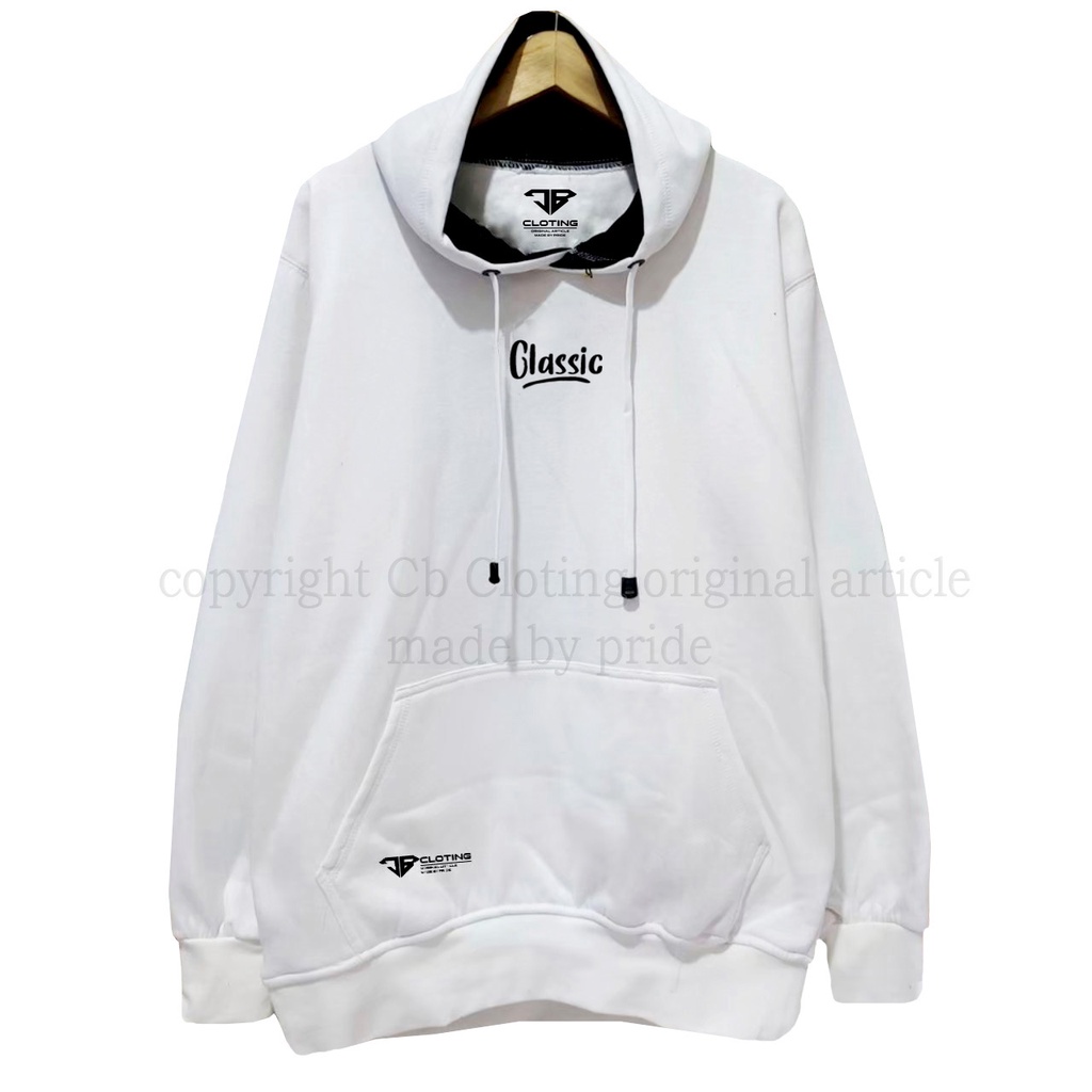 jaket hoodie premium kachios warna putih